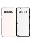 Tapa trasera con lente de camara para Samsung Galaxy S10 5G (Plata Corona)
