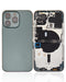 Tapa trasera para iPhone 13 Pro con componentes pequeños pre-instalados (Sin logo) (Versión US) (Verde alpino)