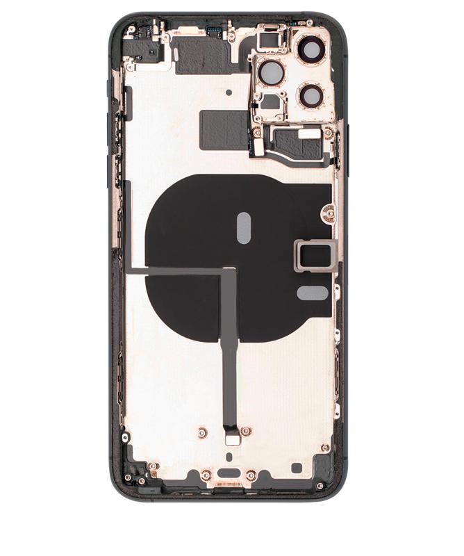Tapa trasera para iPhone 11 Pro Max con componentes pequeños pre-instalados (Verde Medianoche)