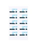 Malla para altavoz/microfono para iPhone 12 / 12 Pro (Negro) (Paquete de 10)