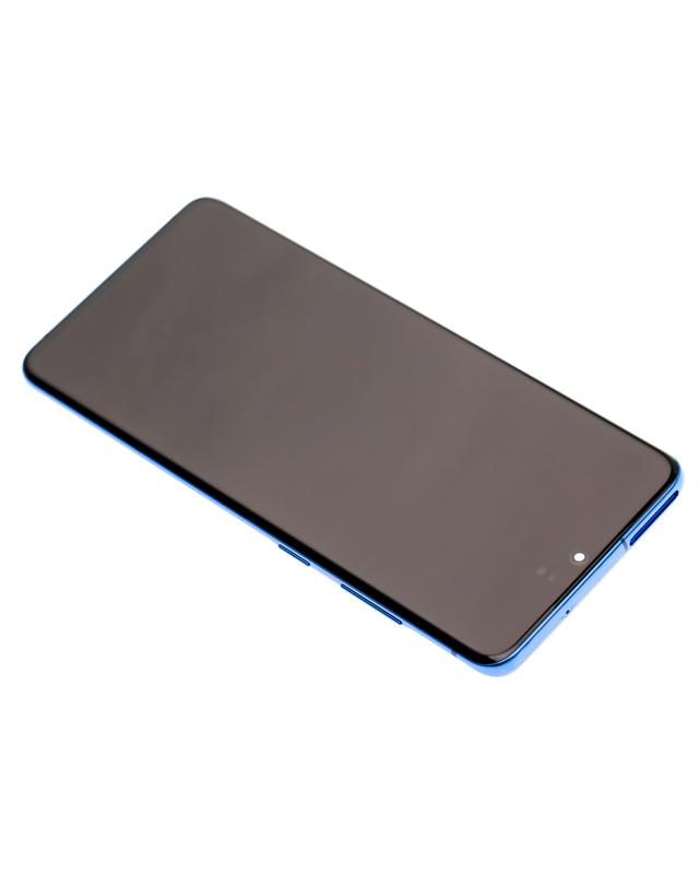 Pantalla OLED para Samsung Galaxy S20 Plus 5G con marco (original) (Azul Aura)