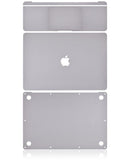 Skin 4 en 1 (Superior, Inferior, Teclado, Reposamanos) para MacBook Air 13" Retina (A1932 / Finales 2018 / Principios 2019) (Gris Espacial)