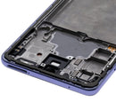 Pantalla OLED con marco para Samsung Galaxy A72 (A725 / 2021) color Violeta Espectacular original