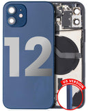 Tapa trasera con componentes para iPhone 12 (Version US) Azul