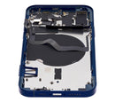 Tapa trasera con componentes pequenos pre-instalados para iPhone 12 Azul