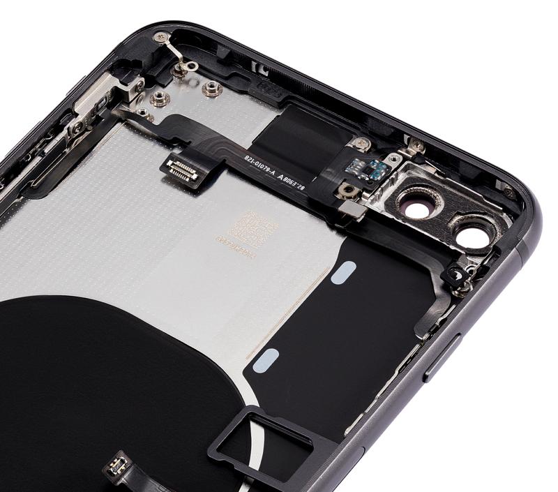 Tapa trasera para iPhone 8 Plus con componentes pequenos preinstalados (Gris Espacial)