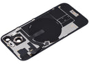 Tapa trasera con placa de acero, NFC para carga inalambrica, iman MagSafe y flex de linterna para iPhone 15 (Amarillo)