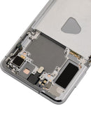 Pantalla OLED con marco para Samsung Galaxy S21 Plus 5G (Usada original Grado B/C) (Plata Fantasma)