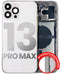 Tapa trasera con componentes para iPhone 13 Pro Max (Versión Internacional) (Usada, Original, Grado C) (Plata)