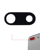 Lente de camara trasera (solo vidrio) con adhesivo para iPhone 7 Plus / 8 Plus (todos los colores) (Paquete de 10) (Zafiro real)