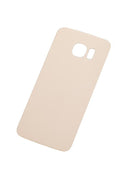 Tapa trasera de vidrio para Samsung Galaxy S6 Edge (Sin logo) (Dorado)