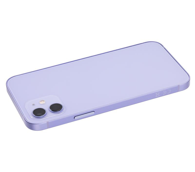 Tapa trasera con componentes pequeños pre-instalados para iPhone 12 (Versión Internacional) (Púrpura)