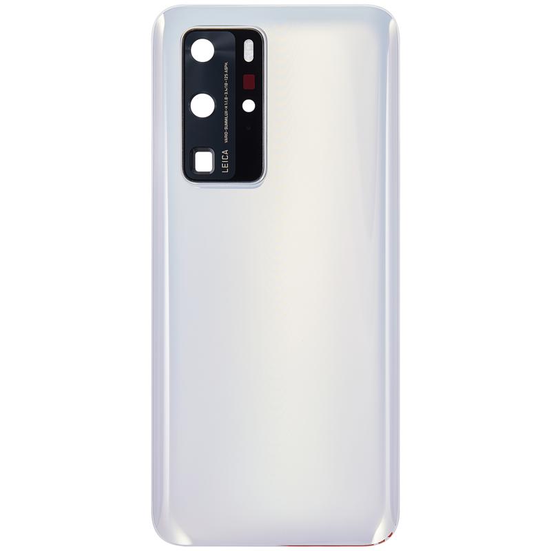 Tapa trasera con lente de camara para Huawei P40 Pro (Blanco Hielo)