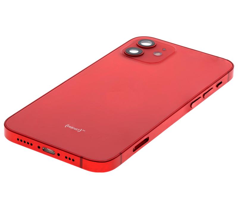 Tapa trasera con componentes pequeños preinstalados para iPhone 12 (Versión EE.UU.) (Rojo, Original Usado Grado B)