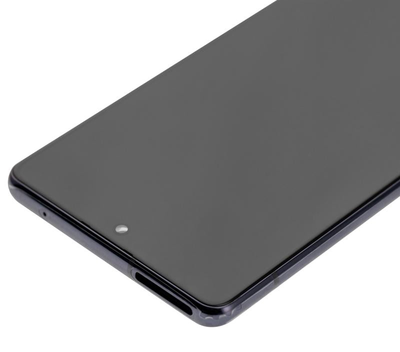 Pantalla OLED con marco para Samsung Galaxy A71 5G (Prism Cube Black)