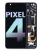 Pantalla OLED para Google Pixel 4 con marco y boton de encendido blanco original
