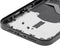 Tapa trasera para iPhone 12 con componentes pequeños pre-instalados (Versión internacional) (Original usada: Grado A) (Negro)