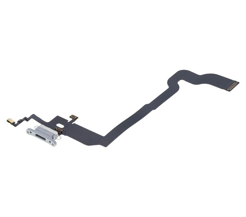 Puerto de carga para iPhone X (Premium) (Plata)