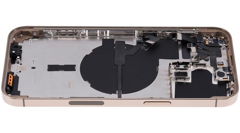 Tapa trasera para iPhone 14 Pro Max (Version EE.UU.) sin logo (Oro)