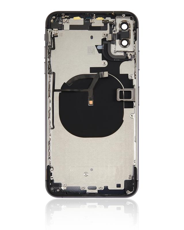 Tapa trasera para iPhone XS Max con componentes pequenos preinstalados (Gris Espacial)