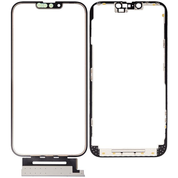 4 en 1 con marco para iPhone 13 Pro Max (Cristal frontal + OCA + Touch corto + OCA pre-instalado)