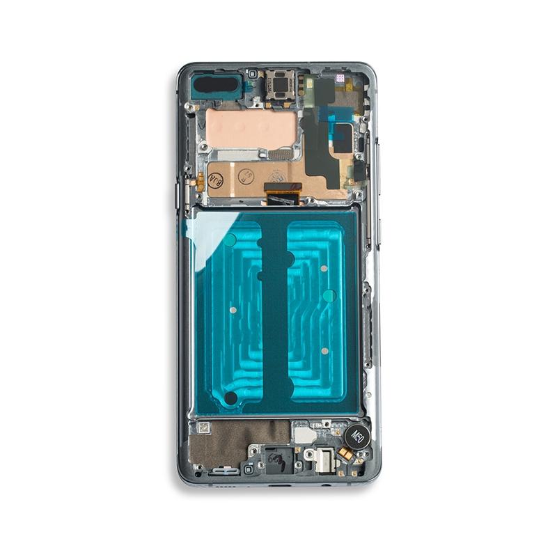 Pantalla OLED para Samsung Galaxy S10 5G con marco (Original) (Negro Majestuoso)