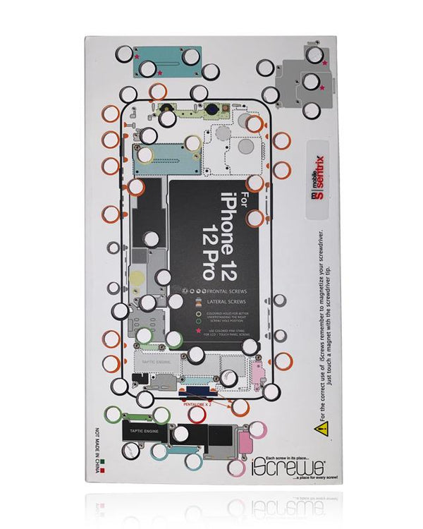 Alfombrilla de posicion de tornillos para iPhone 12 / 12 Pro