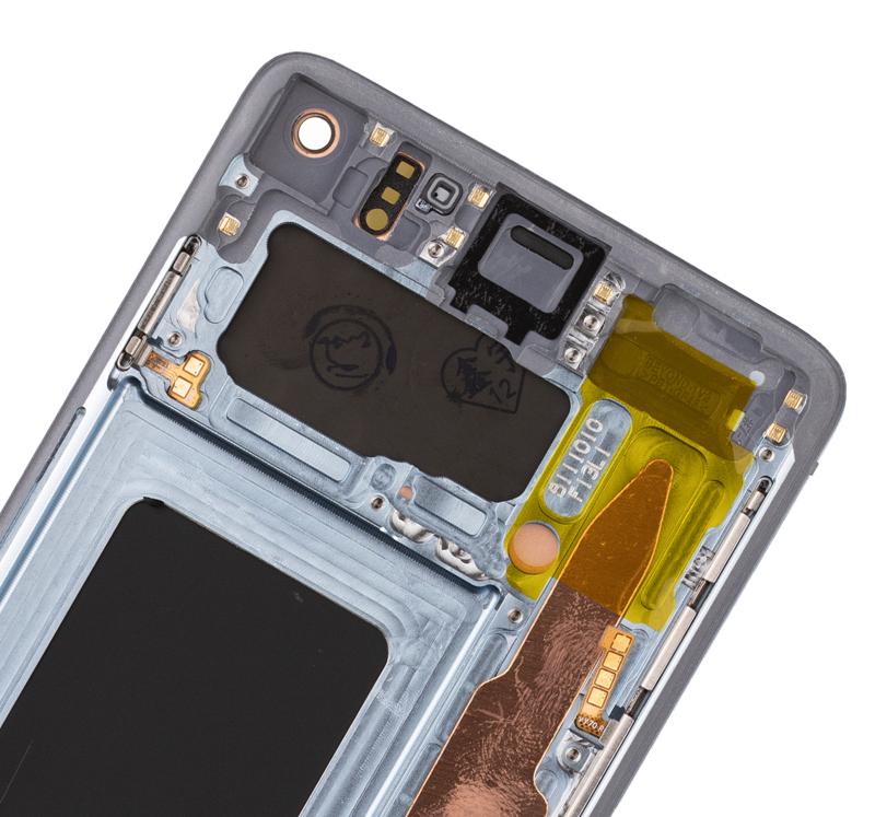 Pantalla OLED con marco para Samsung Galaxy S10 (Azul Prisma) Reacondicionada