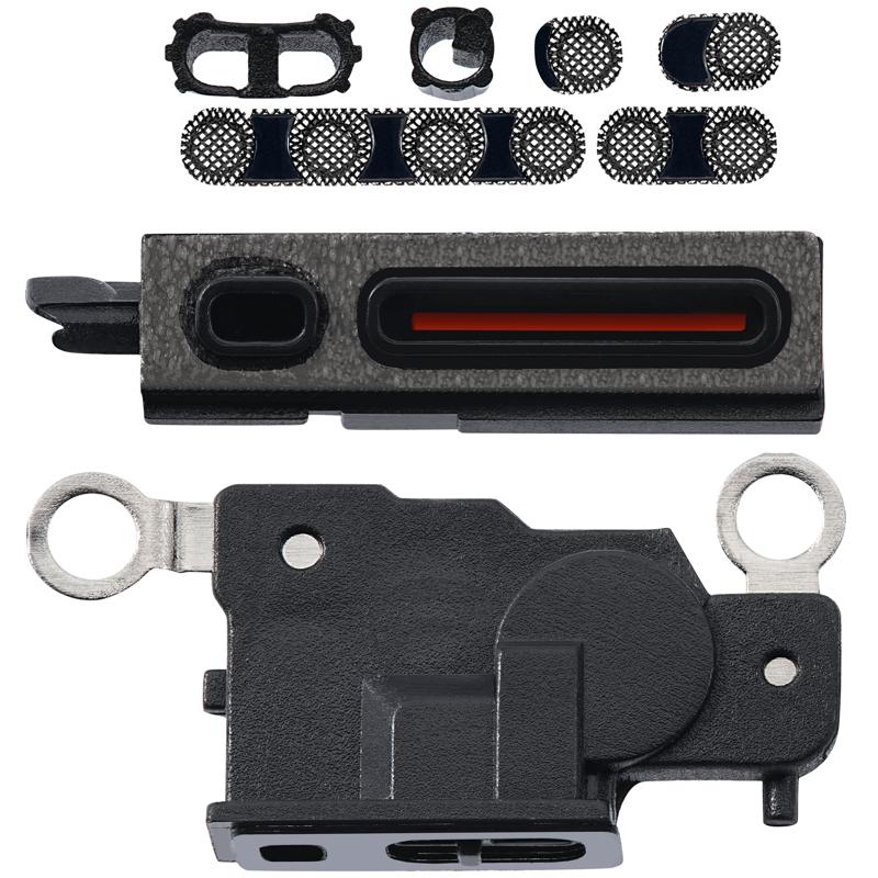 Malla de altavoz/microfono para iPhone 14 Pro (Negro Espacial) (Paquete de 10)