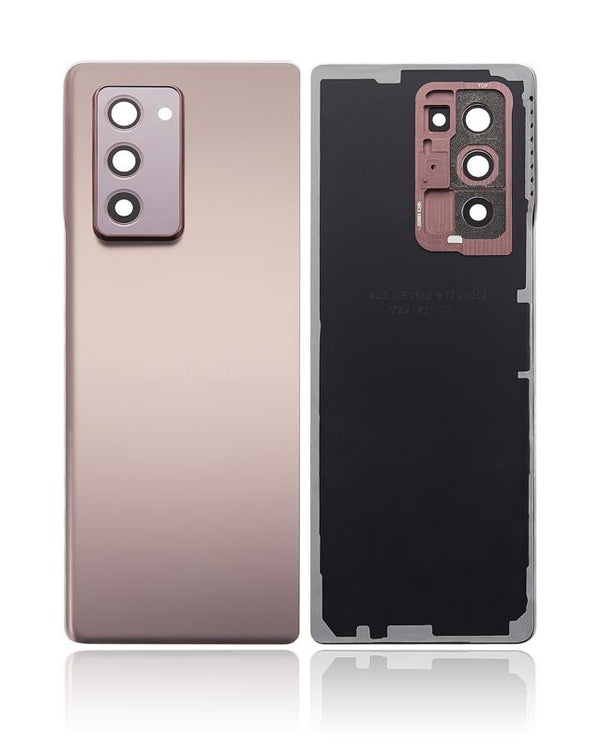 Tapa trasera con lente de camara para Samsung Galaxy Z Fold 2 5G (F916) (Mystic Bronze)