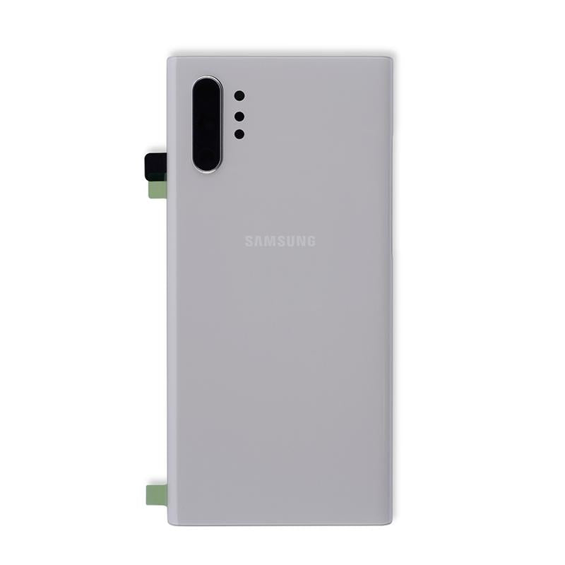 Tapa trasera con lente de camara para Samsung Galaxy Note 10 Plus / 5G (original) (Blanco Aura)