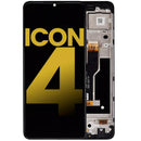 Pantalla LCD con marco para Cricket Icon 4 (Reacondicionado)