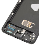 Pantalla USADA OLED con marco para Samsung Galaxy S21 Plus 5G (Negro Fantasma)