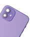 Tapa trasera con componentes pequeños pre-instalados para iPhone 12 (Versión EE.UU.) (Morado)