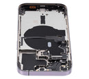 Tapa trasera para iPhone 14 Pro con componentes pequenos pre-instalados