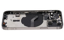 Tapa trasera para iPhone 12 Pro con componentes pequenos pre-instalados (Sin logo) (Version Internacional) (Grafito)