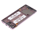 Pantalla OLED con marco para Samsung Galaxy A51 5G (A516 / 2020) Prism Cube Pink