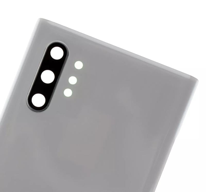 Tapa trasera con lente de camara para Samsung Galaxy Note 10 Plus / 5G (original) (Blanco Aura)