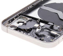 Tapa trasera con componentes pequeños pre-instalados para iPhone 12 (Versión Internacional) (Usado OEM: Grado A) (Blanco)