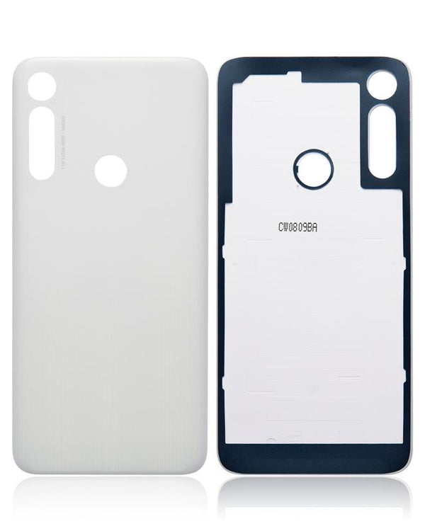 Tapa trasera de cristal para Motorola Moto G8 / G Fast (Versión US) (Blanco Prism)