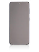 Pantalla OLED para Samsung Galaxy S21 5G con marco (Gris Fantasma, Original Usada Grado A)