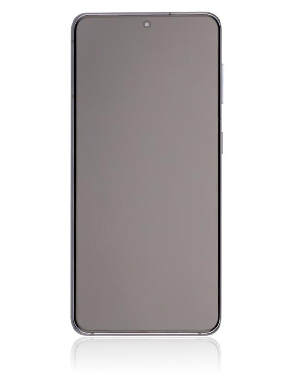 Pantalla OLED para Samsung Galaxy S21 5G con marco (Reacondicionada) (Gris Fantasma)
