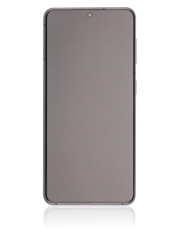 Pantalla USADA OLED con marco para Samsung Galaxy S21 5G (Grado A) (Gris Fantasma)