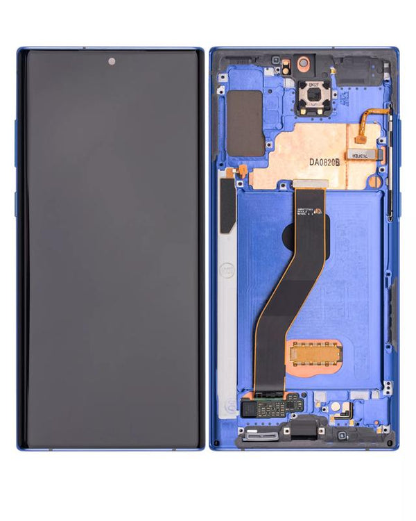 Pantalla OLED con marco para Samsung Galaxy Note 10 Plus / 5G Original (Aura Azul)