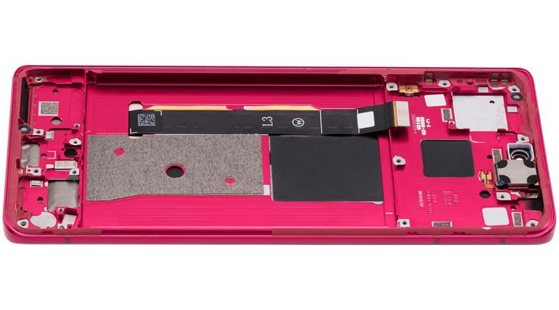 Pantalla OLED con marco para Motorola Moto Edge 40 (XT2303-3 / 2023) Viva Magenta reacondicionada