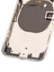 Tapa trasera para iPhone X con componentes pequenos pre-instalados (Plata)