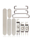 Botones duros (Encendido / Volumen / Interruptor) para iPhone 15 Pro / 15 Pro Max (Titanio Blanco)