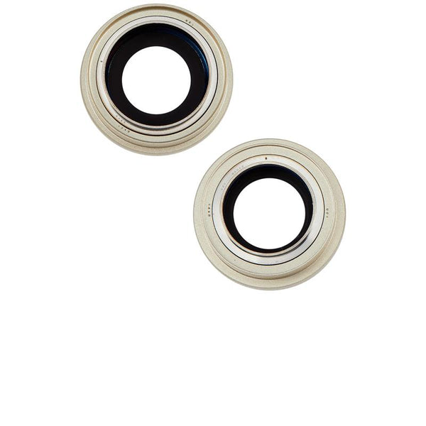 Lente de Camara Trasera con Soporte y Bisel para iPhone 15 / 15 Plus (Juego de 2 piezas) (Amarillo)
