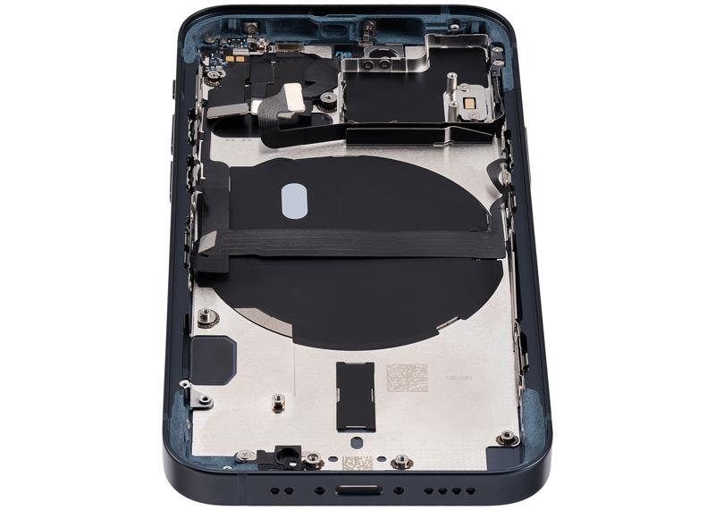 Tapa trasera con componentes pequeños pre-instalados para iPhone 13 Mini (Versión Internacional) (Original Usada: Grado C) (Medianoche)