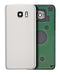 Tapa trasera con lente de camara para Samsung Galaxy S7 (Blanco)